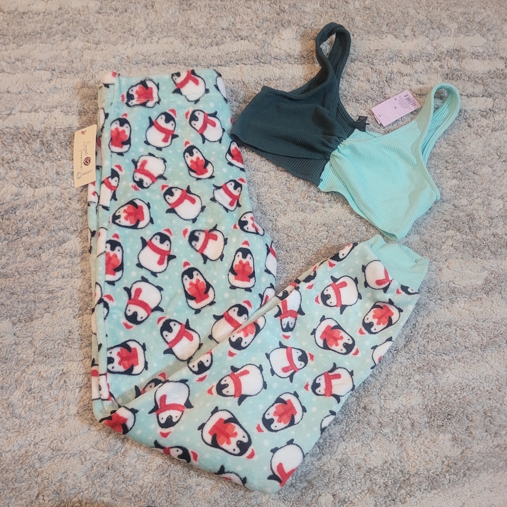 Pinguin Pajamas pants m and tank top.
